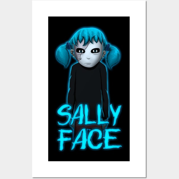 Sally Face Wall Art by d.legoshin.art